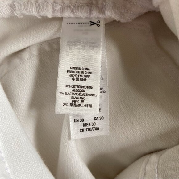 JUICY Couture white jeans medium rise skinny stretchy denim size 30 - Picture 8 of 14